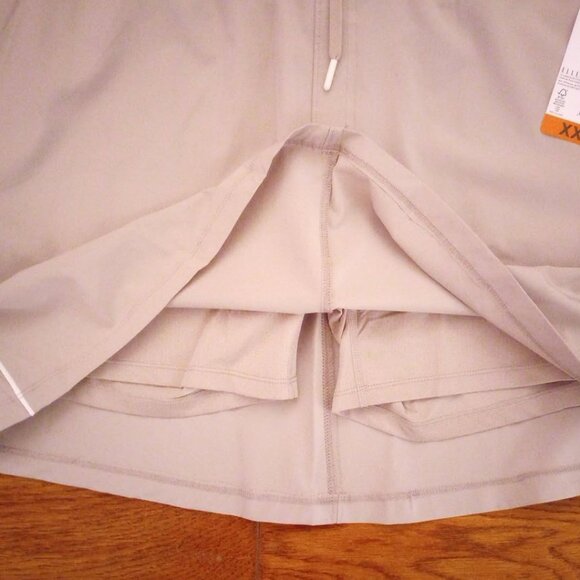 Ella Sport Women's Plus Size XXL Beige Built in Shorts Elastic Waist Skort NWT - Picture 3 of 4